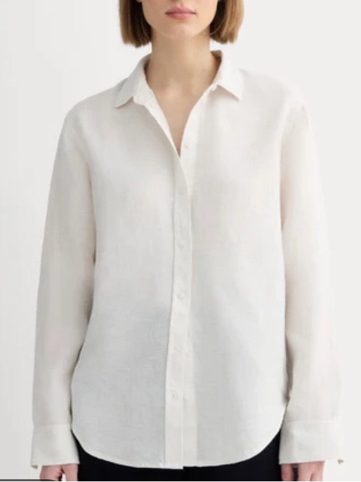 Sundance White Linen Tunic Top